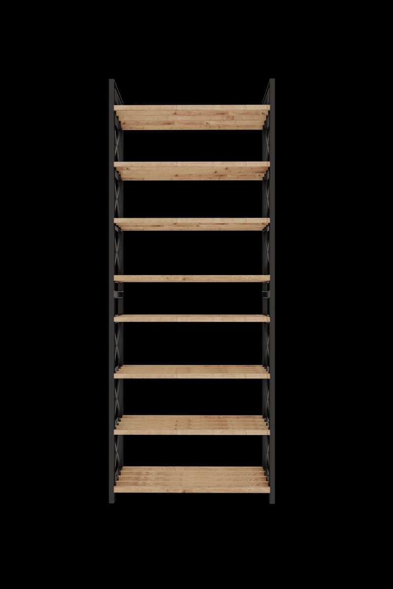 Lekora Multifunksjonshylle 128 cm - Svart - Oppbevaring - Hyller - Hylleplan & hyllekonsoll