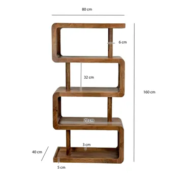 Livova frittstående hylle 80 cm - naturbrun - Oppbevaring - Hyller - Hylleplan & hyllekonsoll