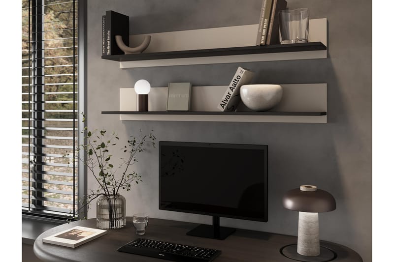 Lyrosen Vägghylla 125 cm - Beige - Oppbevaring - Hyller - Vegghylle