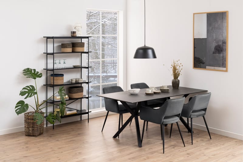 Mehoopany Bokhylle 172 cm - Sort - Oppbevaring - Hyller - Bokhylle