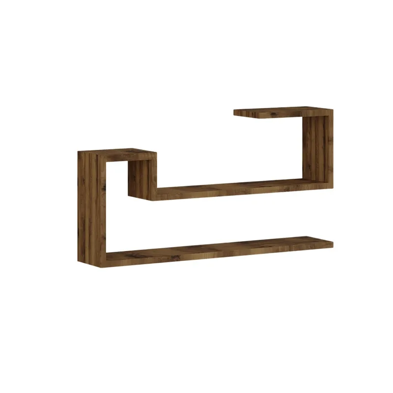Melto Vegghylle 90x41,2x17 cm - Antikk valnøtt - Oppbevaring - Hyller - Vegghylle