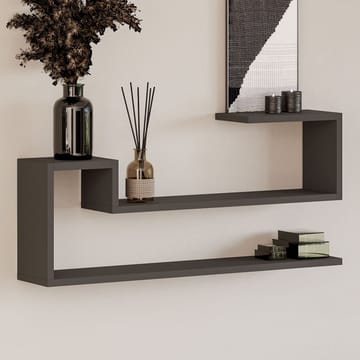 Melto Vegghylle 90x41,2x17 cm - Antrasitt - Oppbevaring - Hyller - Vegghylle