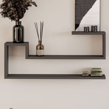 Melto Vegghylle 90x41,2x17 cm - Antrasitt - Oppbevaring - Hyller - Vegghylle