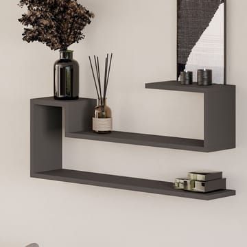 Melto Vegghylle 90x41,2x17 cm - Antrasitt - Oppbevaring - Hyller - Vegghylle