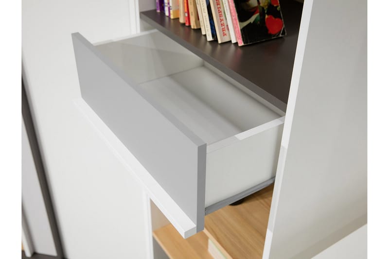 Metropolitan Bokhylle 55x40 cm - Brun/Hvit/Lysegrå/Sort - Oppbevaring - Hyller - Bokhylle