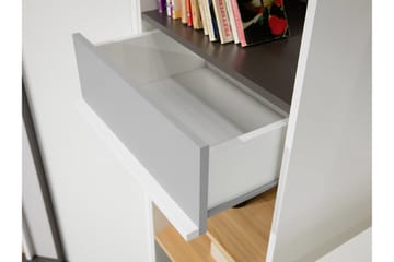 Metropolitan Bokhylle 55x40 cm - Brun/Hvit/Lysegrå/Sort - Oppbevaring - Hyller - Bokhylle