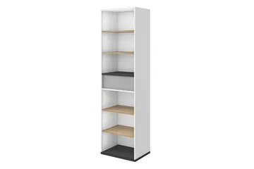 Metropolitan Bokhylle 55x40 cm - Brun/Hvit/Lysegrå/Sort - Oppbevaring - Hyller - Bokhylle