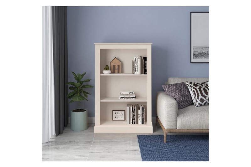 Mille Bokhylle 120x77 cm - Hvit - Oppbevaring - Hyller - Bokhylle