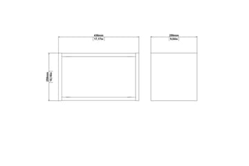 Mirros hylle 43,6x25 cm - Valnøtt - Oppbevaring - Hyller - Vegghylle