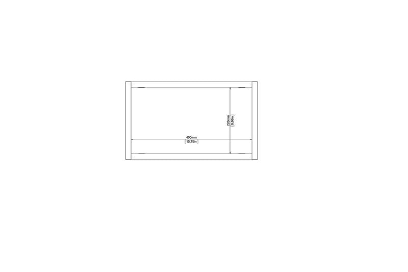 Mirros hylle 43,6x25 cm - Valnøtt - Oppbevaring - Hyller - Vegghylle
