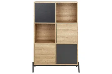 Moines Bokhylle 80 cm i Eik - Lysebrun - Oppbevaring - Hyller - Bokhylle
