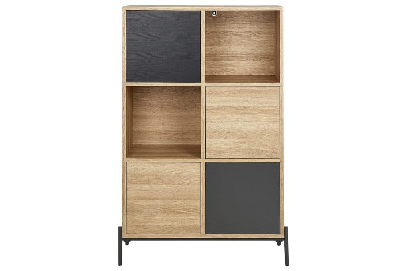 Moines Bokhylle 80 cm i Eik - Lysebrun - Oppbevaring - Hyller - Bokhylle