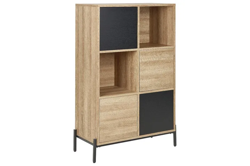 Moines Bokhylle 80 cm i Eik, Lysebrun