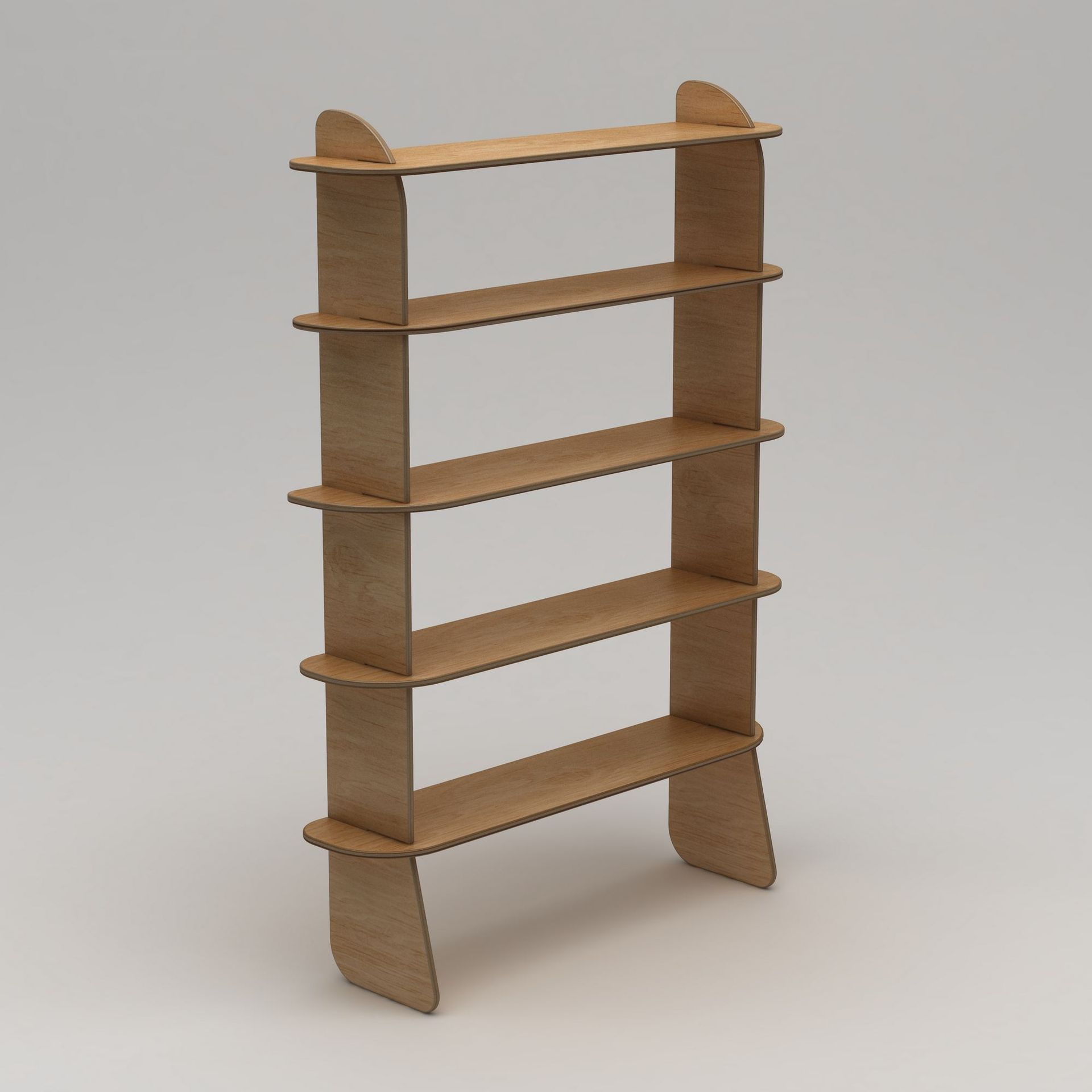 Molira Bokhylle 102x215 cm - Naturlig tre