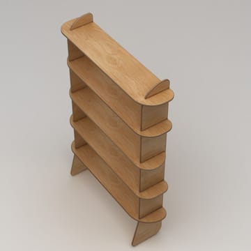 Molira Bokhylle 102x215 cm - Naturlig tre - Oppbevaring - Hyller - Bokhylle
