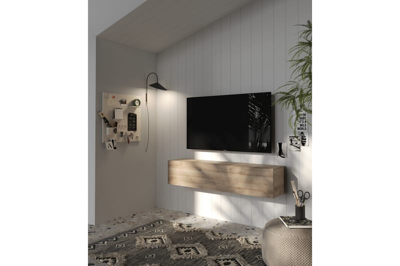 Monaco Vägghylla 138x30 cm - Beige - Oppbevaring - Hyller - Vegghylle