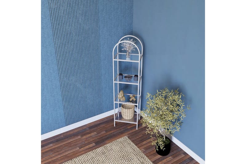 Monaia Bokhylle 40 cm - Hvit - Oppbevaring - Hyller - Bokhylle