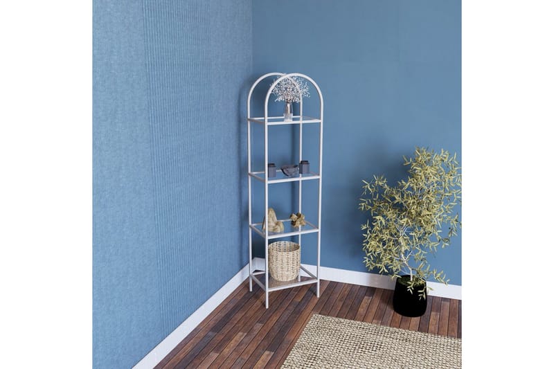 Monaia Bokhylle 40 cm - Hvit - Oppbevaring - Hyller - Bokhylle