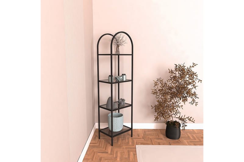 Monaia Bokhylle 80 cm - Sort - Oppbevaring - Hyller - Bokhylle
