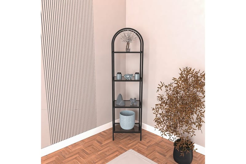 Monaia Bokhylle 80 cm - Sort - Oppbevaring - Hyller - Bokhylle