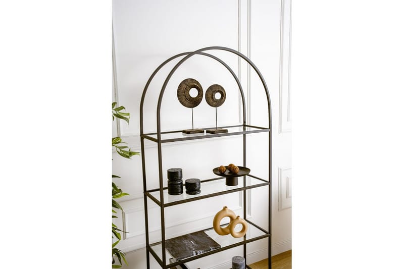 Monaia Bokhylle 80 cm - Sort - Oppbevaring - Hyller - Bokhylle
