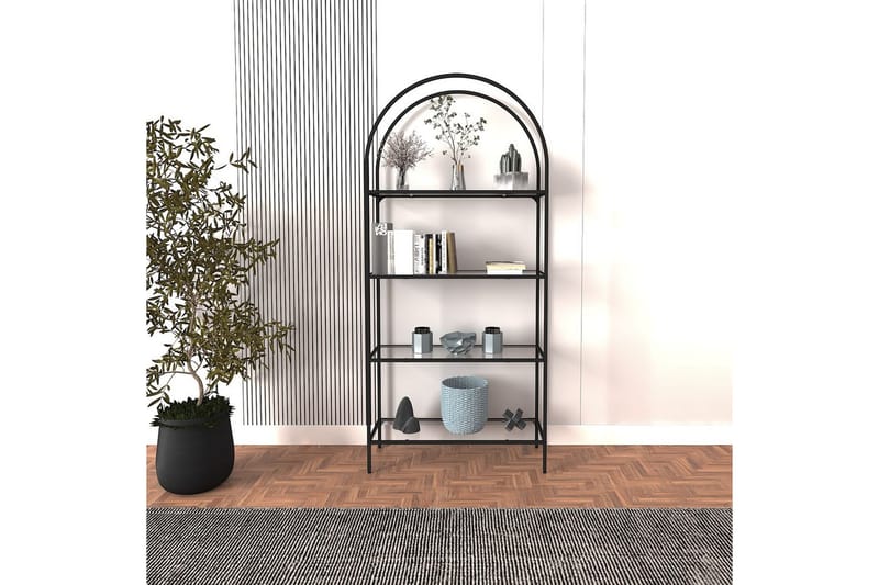 Monaia Bokhylle 80 cm - Sort - Oppbevaring - Hyller - Bokhylle