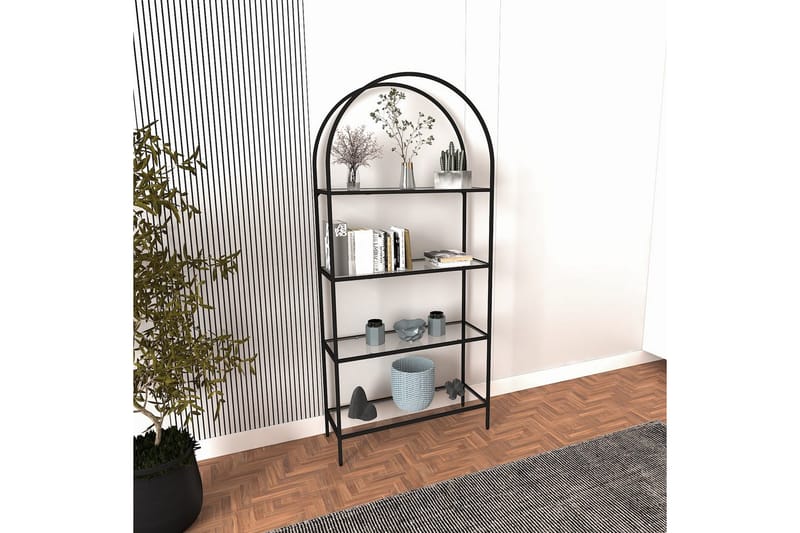 Monaia Bokhylle 80 cm - Sort - Oppbevaring - Hyller - Bokhylle