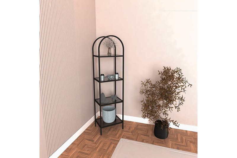 Monaia Bokhylle 80 cm, Sort