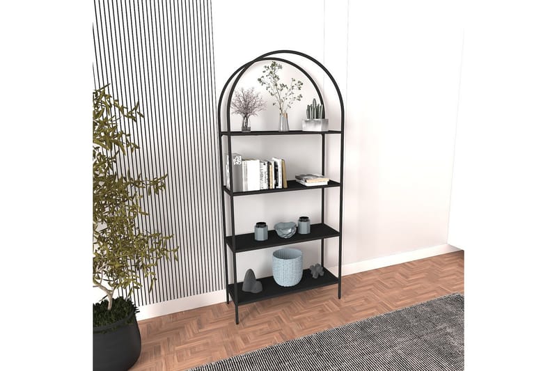 Monaia Bokhylle 80 cm, Sort