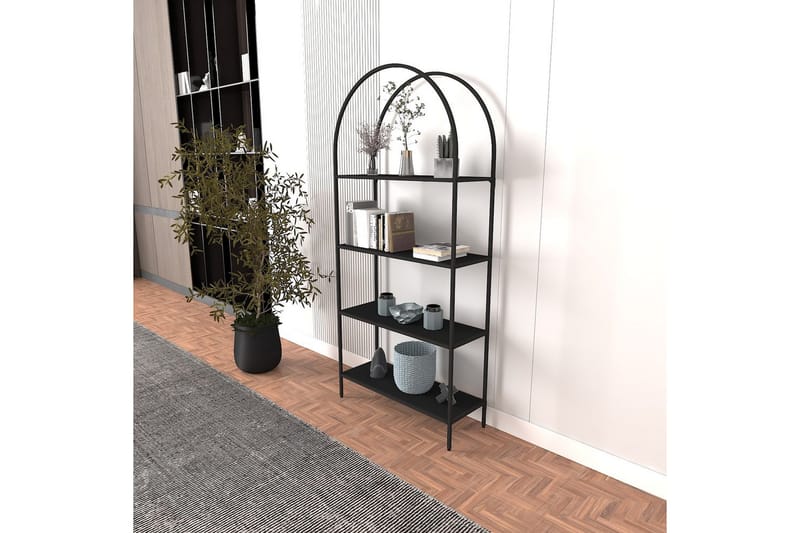 Monaia Bokhylle 80 cm - Sort - Oppbevaring - Hyller - Bokhylle