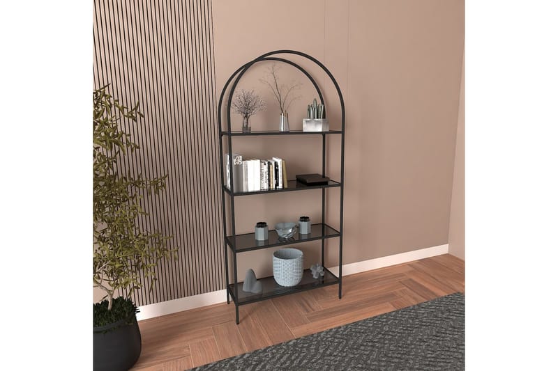 Monaia Bokhylle 80 cm, Sort