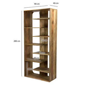 Moraro frittstående hylle 90 cm - Naturbrun - Oppbevaring - Hyller - Bokhylle