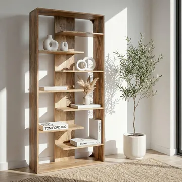 Moraro frittstående hylle 90 cm - Naturbrun - Oppbevaring - Hyller - Bokhylle