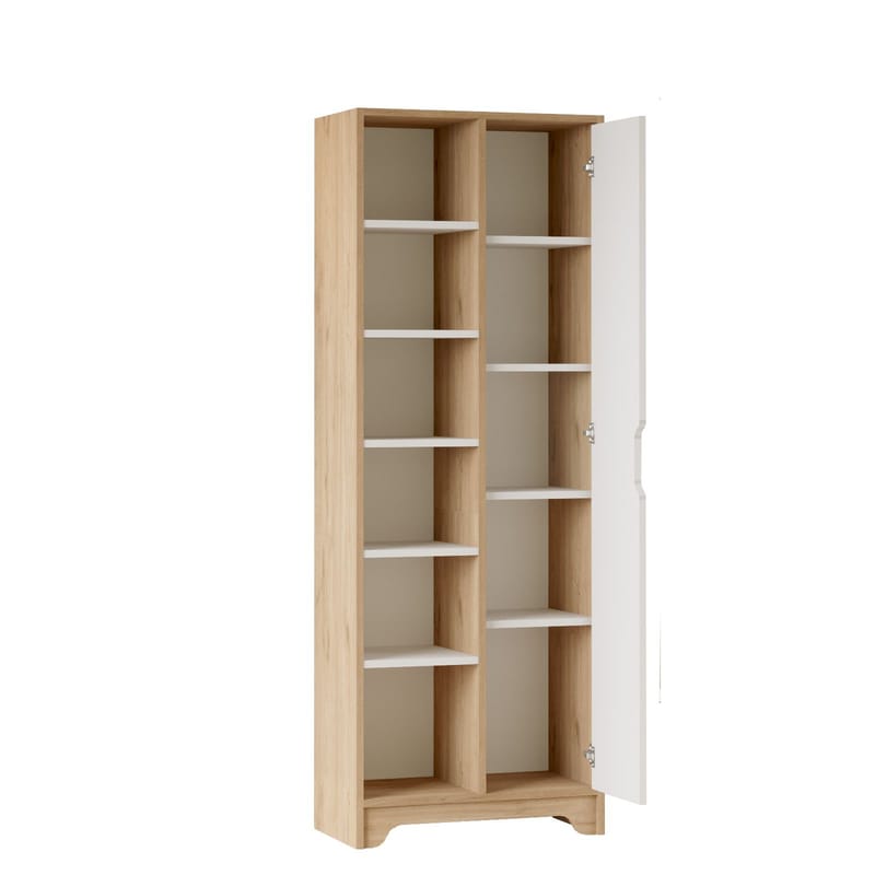 Multi Purpose Cabinet Homitis Eik hvit - Oppbevaring - Hyller - Bokhylle