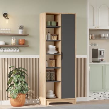 Multi Purpose Cabinet Homitis Eik antrasitt - Eik/Antrasitt - Oppbevaring - Hyller - Bokhylle