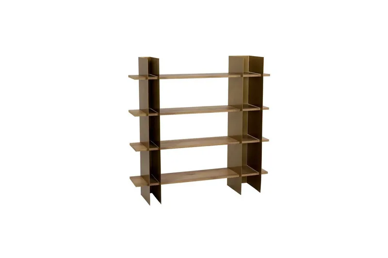 Nara Bokhylle 120 cm - Gull - Oppbevaring - Hyller - Bokhylle