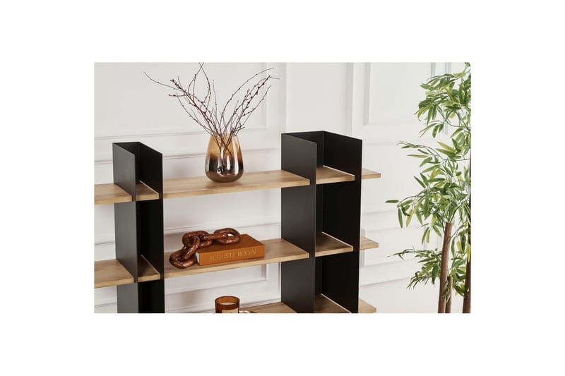 Nara Bokhylle 120 cm - Svart - Oppbevaring - Hyller - Bokhylle