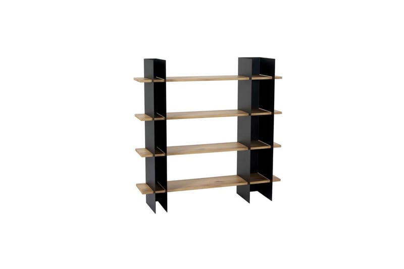 Nara Bokhylle 120 cm - Svart - Oppbevaring - Hyller - Bokhylle