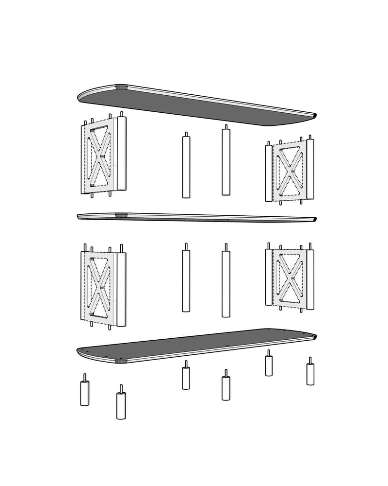 Nerola Bokhylle 80 cm - Eik - Oppbevaring - Hyller - Bokhylle