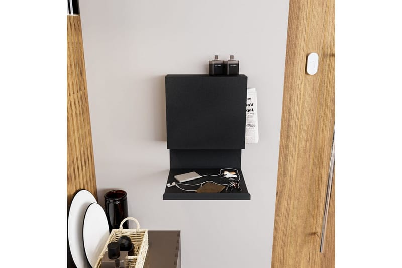 Nymar Vegghylle 25 cm - Svart - Oppbevaring - Hyller - Vegghylle