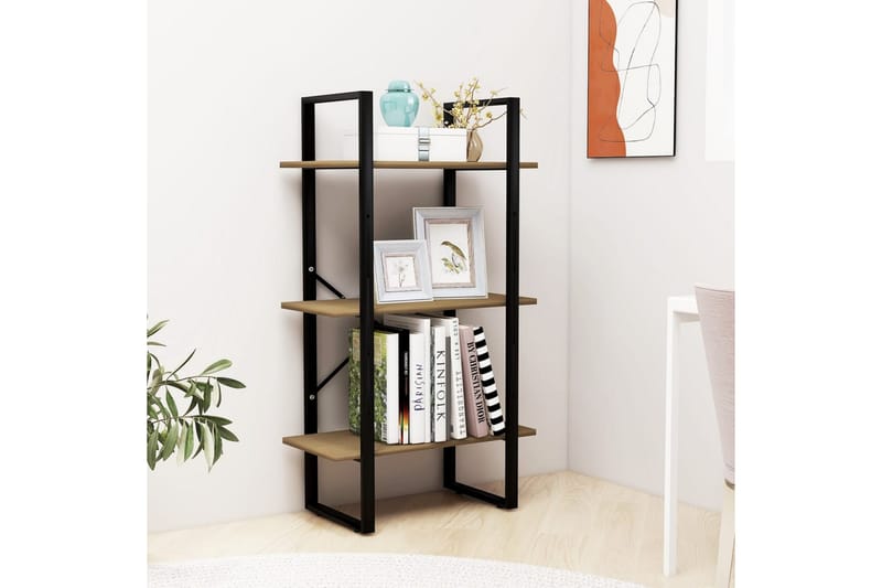 Oppbevaringshylle 60x30x105 cm heltre furu brun - Brun - Oppbevaring - Hyller - Bokhylle