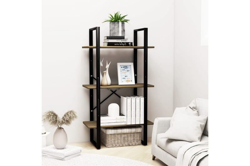 Oppbevaringshylle 60x30x105 cm heltre furu brun - Brun - Oppbevaring - Hyller - Bokhylle