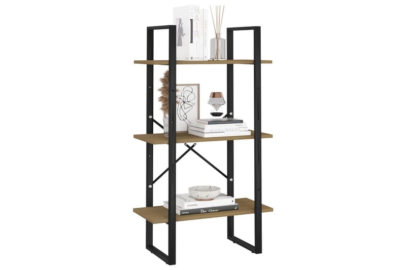 Oppbevaringshylle 60x30x105 cm heltre furu brun - Brun - Oppbevaring - Hyller - Bokhylle