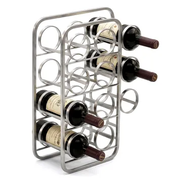 Avren vinstativ 47 cm i metall - sølv - Oppbevaring - Hyller - Oppbevaringshylle - Vinstativ & vinhylle