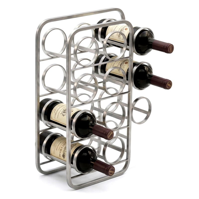 Avren vinstativ 47 cm i metall - sølv - Oppbevaring - Hyller - Oppbevaringshylle - Vinstativ & vinhylle