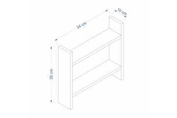 Endicott Lagerhylle 34x10 cm - Brun - Oppbevaring - Hyller - Oppbevaringshylle - Lagerhylle
