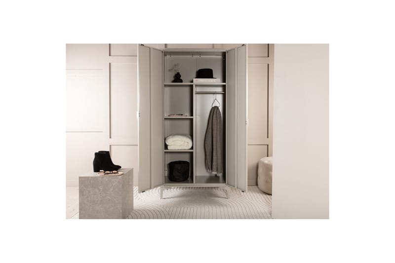 Garderobe Piring - Beige - Oppbevaring - Hyller - Oppbevaringshylle - Lagerhylle