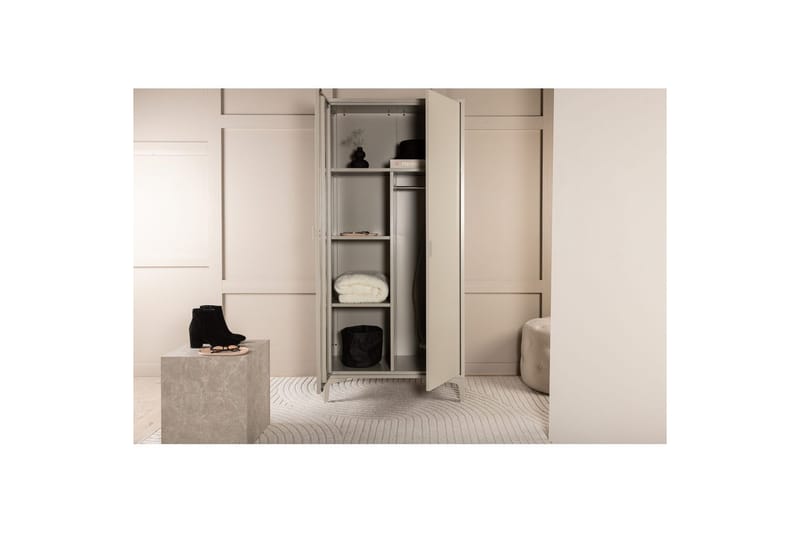 Garderobe Piring - Beige - Oppbevaring - Hyller - Oppbevaringshylle - Lagerhylle