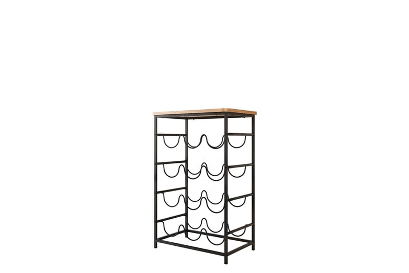 Haru Vinstativ 40x26 cm 60x - Svart - Oppbevaring - Hyller - Oppbevaringshylle - Vinstativ & vinhylle