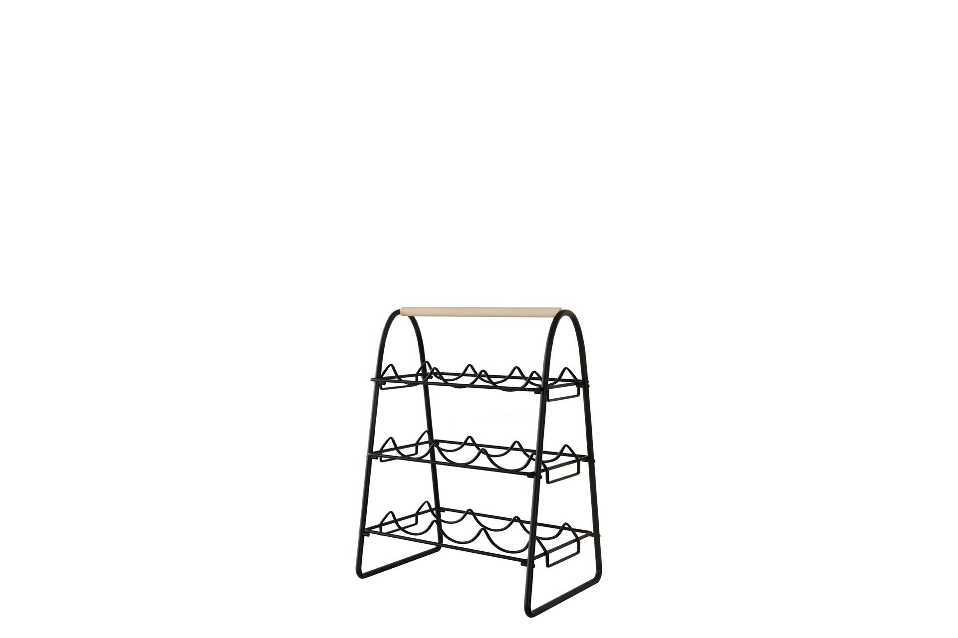Haruaki Vinstativ 33x29 cm 46x - Svart - Oppbevaring - Hyller - Oppbevaringshylle - Vinstativ & vinhylle